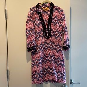 Vintage Tory Burch Tunic Dress 3/4 Sleeve Size 8